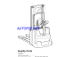BT SWE200D Electric Stacker Quality Parts Manual