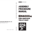 EH4000AC-3 TROLLEY READY ASSEMBLY PROCEDURE MANUAL