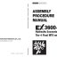 EX3600-7B (MTU T4F) ASSEMBLY PROCEDURE MANUAL