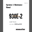 Komatsu 930E-2 DUMP TRUCK Operation and Maintenance Manual(CEAM012100)