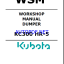 Kubota KC300 HR-5 Dumper Workshop Manual
