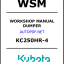 Kubota KC250HR-4 Dumper Workshop Manual