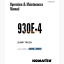 Komatsu 930E-4 Trolley DUMP TRUCK Operation and Maintenance Manual (CEAM021005)