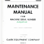 Clark C20S.U. & C25S.U. -1-436 and Above Maintenance Manual (Code 130)