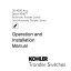 Kohler 30-400 Amp Series R340 Automatic Transfer Switch, Non Automatic Transfer Switch Operation and Installation Manual (tp5088)