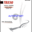 Takeuchi TB230 Mini Excavator Operators Manual (AE8E012)