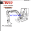 Takeuchi TB230 Mini Excavator Operators Manual (AE8EN916)