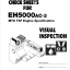 EH5000AC-3 (MTU Tier4 Final) VISUAL INSPECTION CHECK SHEET