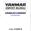 YANMAR C30-2 Crawler carriers SERVICE MANUAL