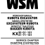 Kubota KX36 KX41 KX61 KX71 KX101 KX151 Excavator Code No.97899-60283 Workshop Manual