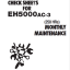 EH5000AC-3 MONTHLY MAINTENANCE CHECK SHEETS