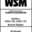 Kubota KX36-3 KX41-3S KX41-3V Excavator Code No.97899-60860 Workshop Manual