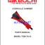 Takeuchi TKB1702-S Hydraulic Hammer Parts Manual