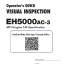 EH5000AC-3 OPERATOR'S QUICK VISUAL INSPECTION CHECK SHEET