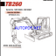 Takeuchi TB260 Mini Excavator Operators Manual (AQ1E900)