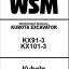 Kubota KX91-3 KX101-3 Excavator Workshop Manual