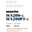 HYDRAULIC EXCAVATOR WA200-5 WA200PT-5 Shop Manual