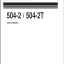 504-2 504-2T Diesel Engine Shop Manual