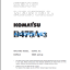 Komatsu D475A-3 Shop Manual